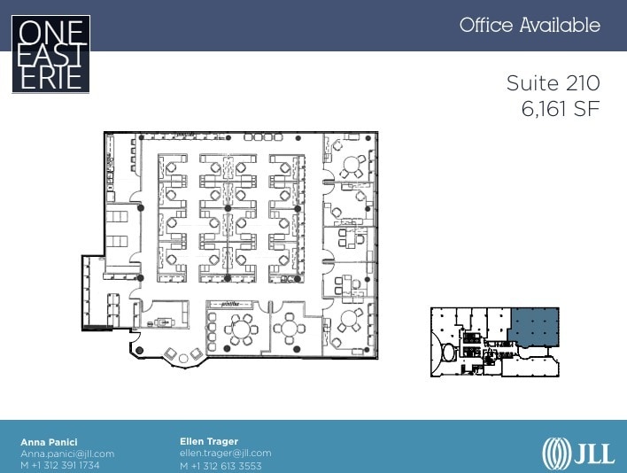 1 E Erie St, Chicago, IL à louer Plan d’étage- Image 1 de 1