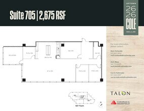 2626 Cole Ave, Dallas, TX for lease Floor Plan- Image 1 of 1
