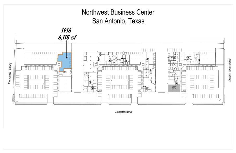 1850-1900 Grandstand Dr, San Antonio, TX à louer - Plan de site - Image 2 de 15