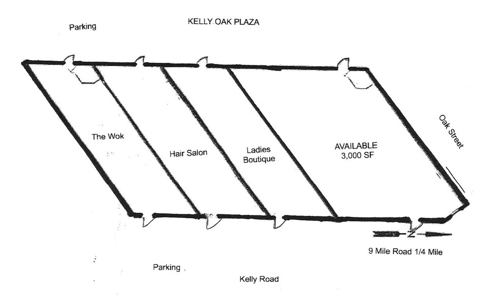 22325-22345 Kelly Rd, Eastpointe, MI à louer - Plan d’étage - Image 2 de 2