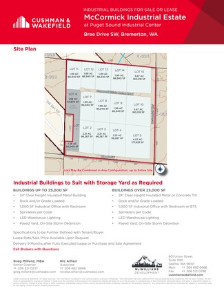 Plus de détails pour 0000 Bree Dr SW, Bremerton, WA - Industriel à vendre