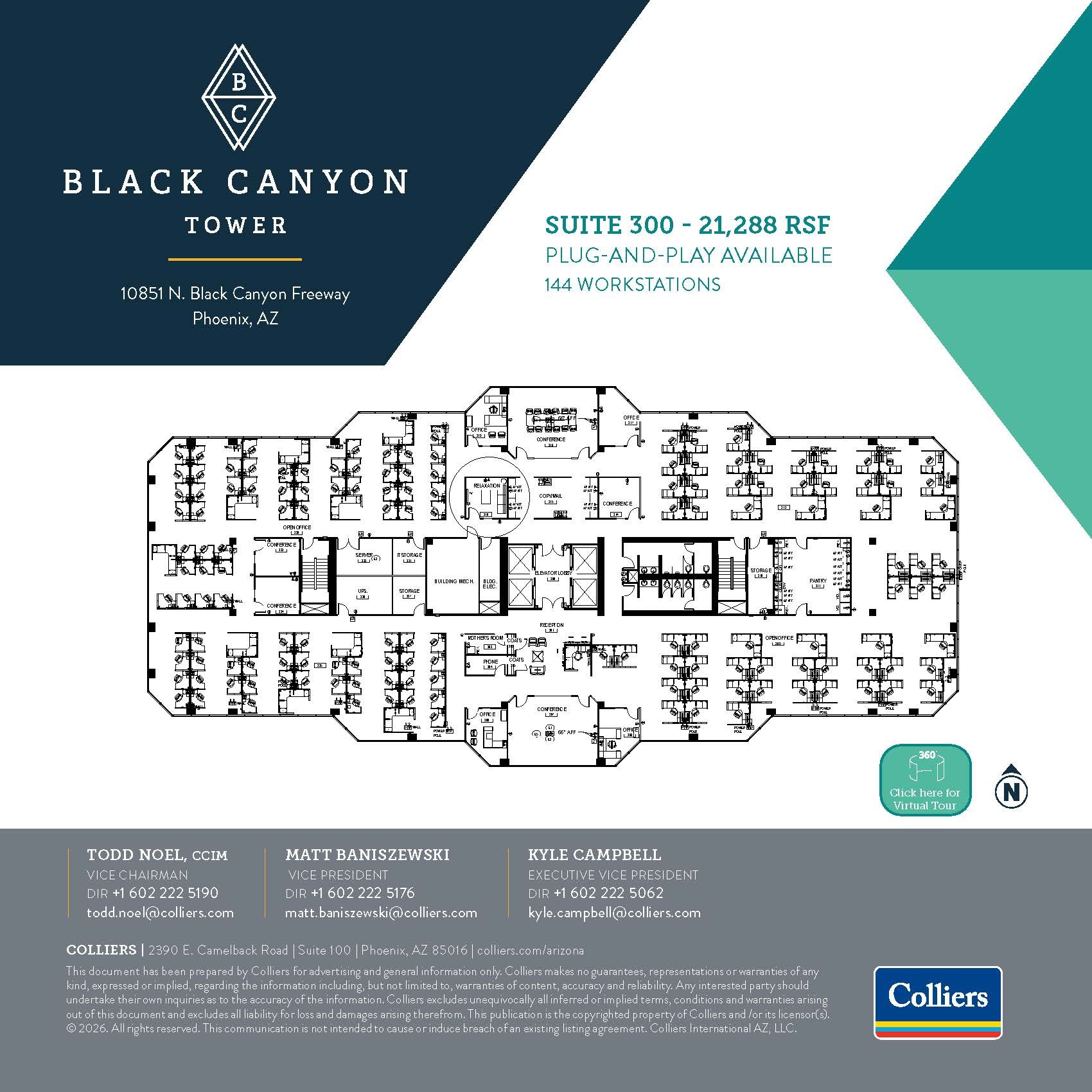 10851 N Black Canyon Hwy, Phoenix, AZ à louer Plan d’étage- Image 1 de 1