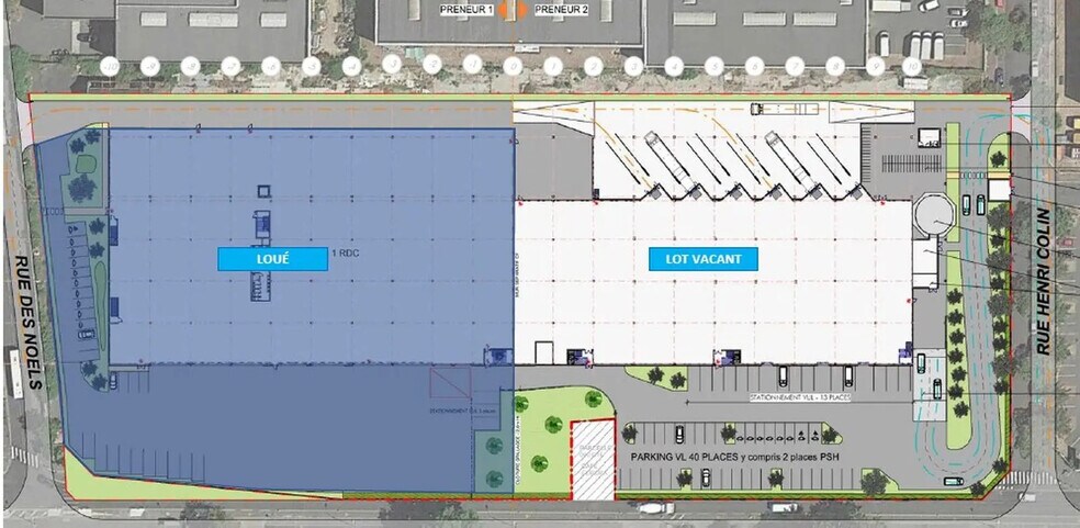 Flex in Gennevilliers for lease - Site Plan - Image 3 of 5