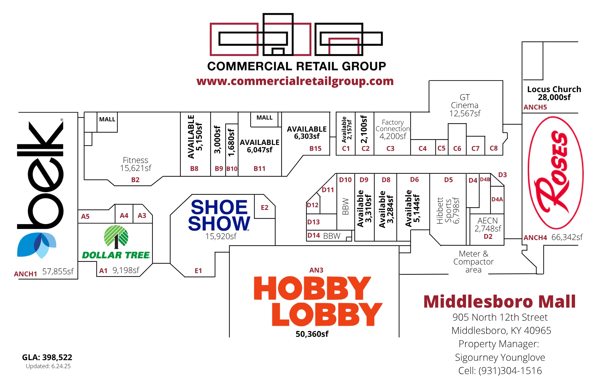 905 N 12th St, Middlesboro, KY for lease Floor Plan- Image 1 of 5