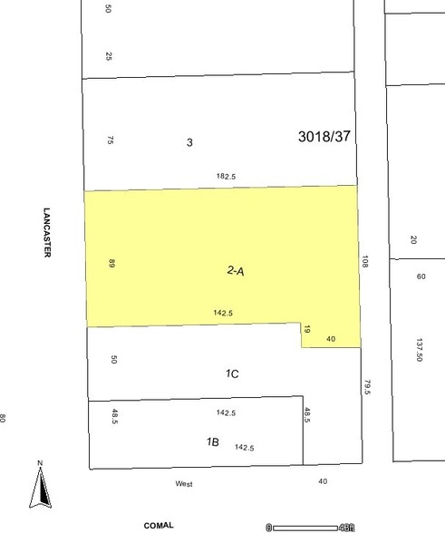 810 Lancaster Ave, Dallas, TX à vendre - Plan cadastral - Image 2 de 6