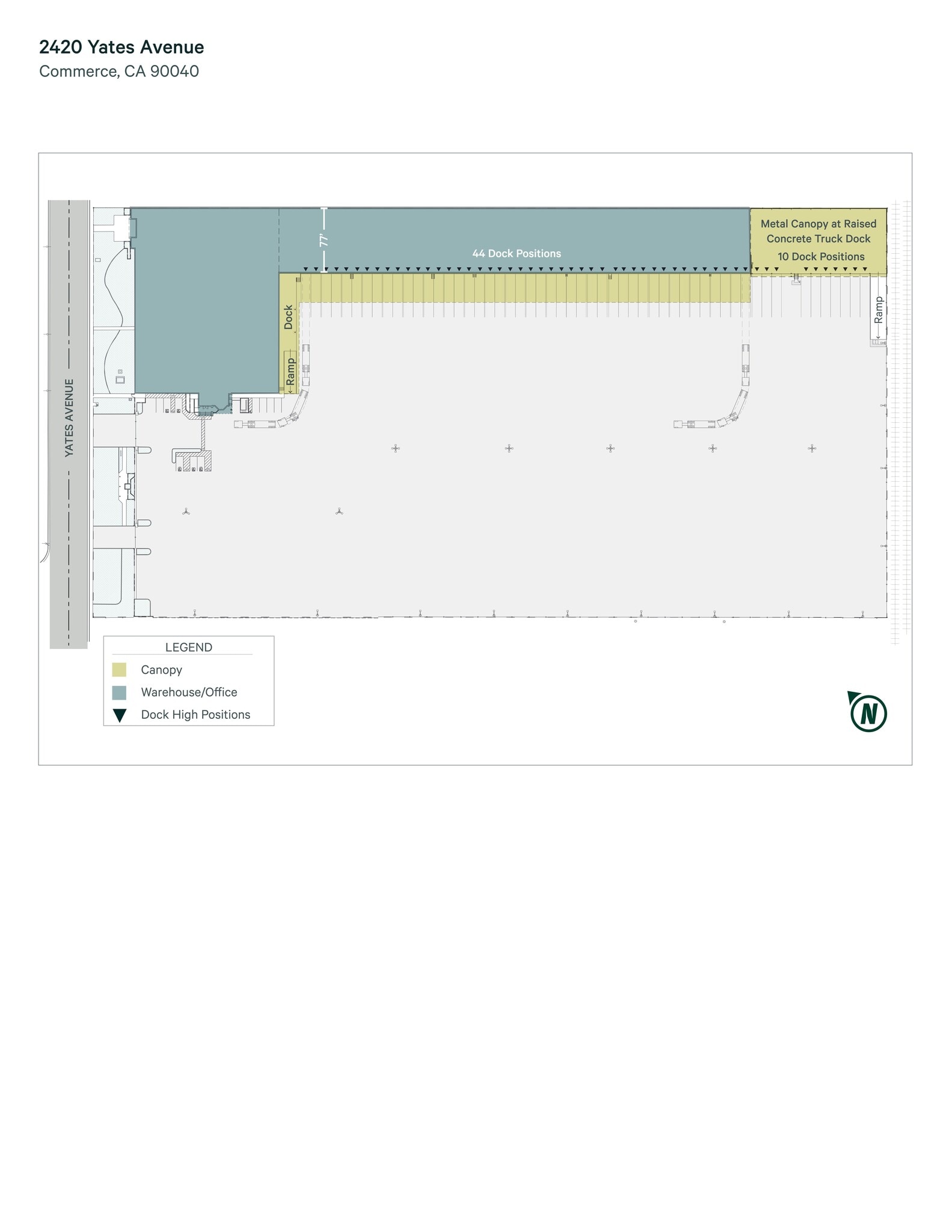2420 Yates Ave, Commerce, CA for lease Site Plan- Image 1 of 1