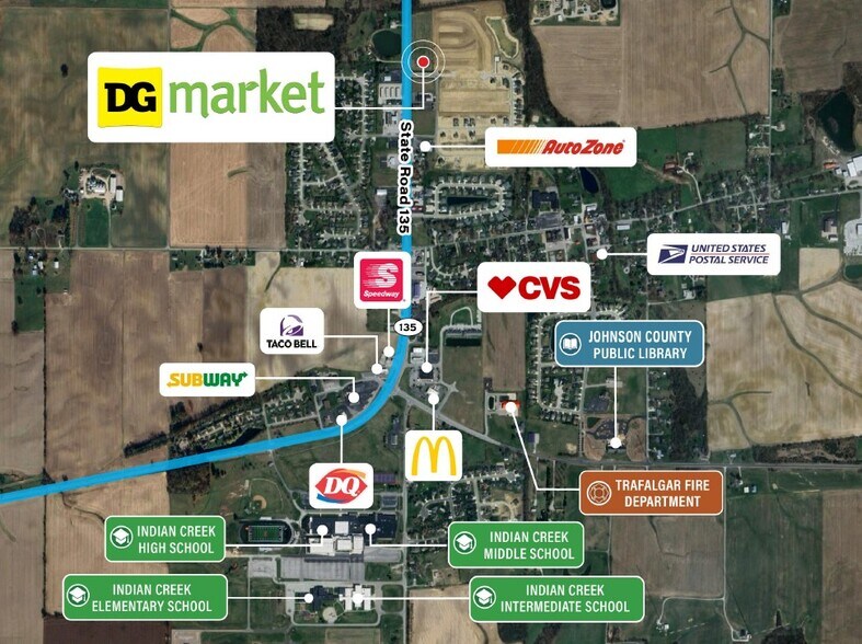 1242 Indiana 135 Hwy, Trafalgar, IN for sale - Building Photo - Image 2 of 2