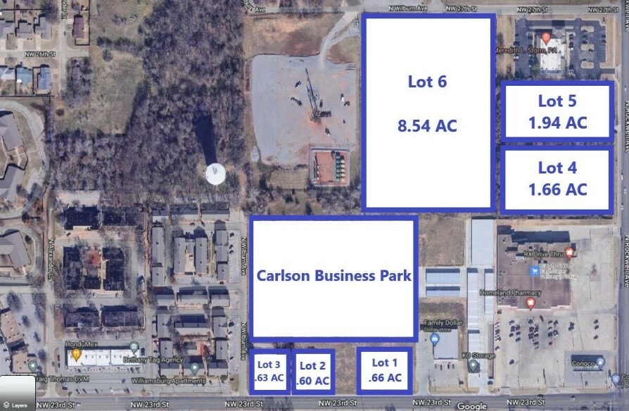 2601 N Rockwell Ave, Bethany, OK for sale - Aerial - Image 2 of 3