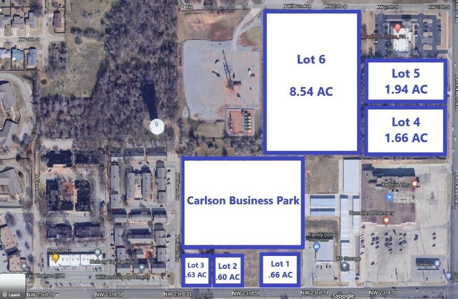 2601 N Rockwell Ave, Bethany, OK à vendre - Aérien - Image 2 de 3