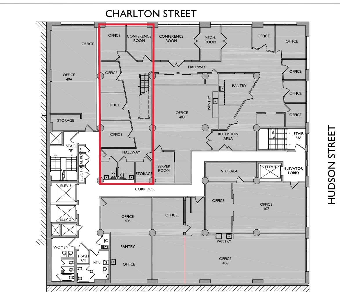 333 Hudson St, New York, NY à louer Plan d’étage- Image 1 de 13