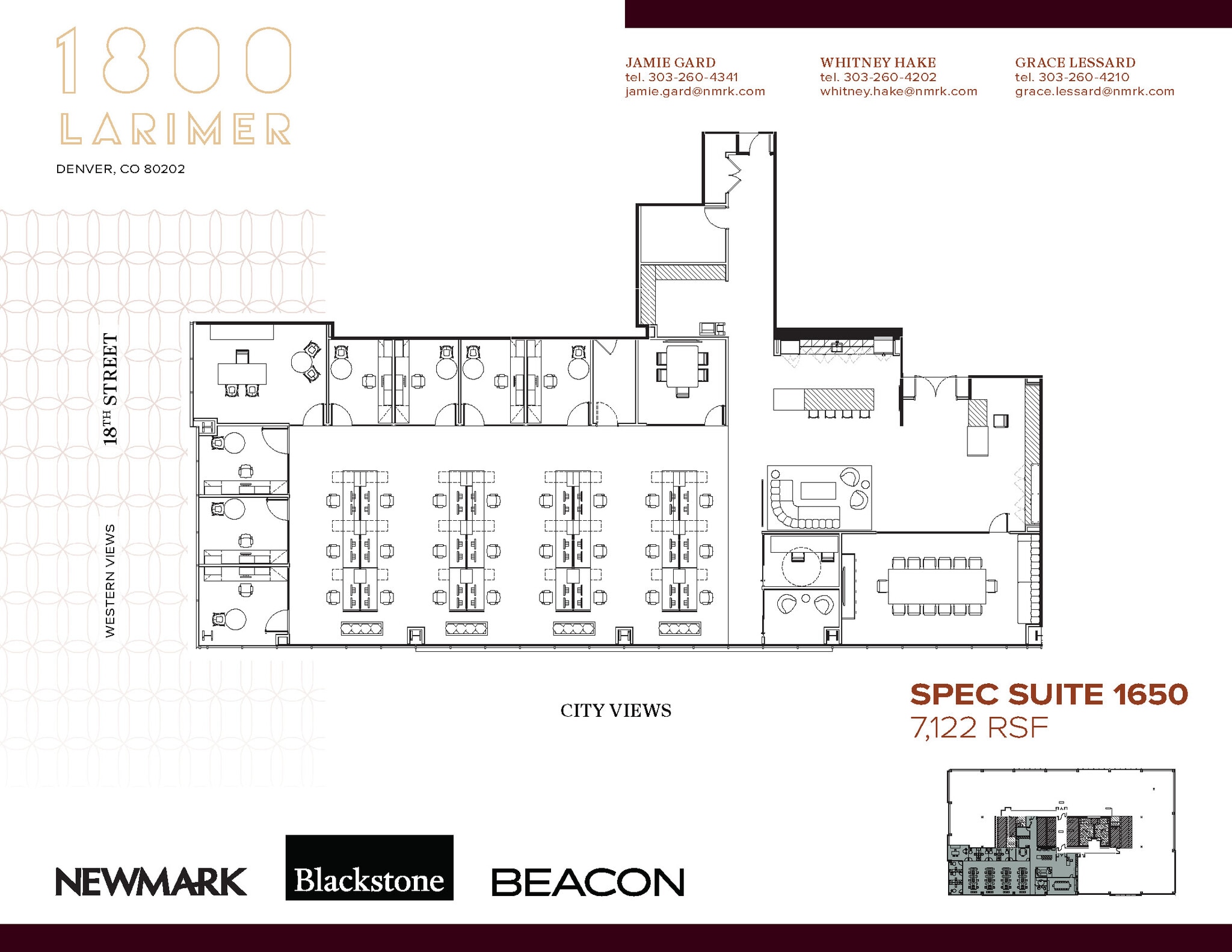 1800 Larimer St, Denver, CO à louer Plan d’étage- Image 1 de 1