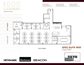 1800 Larimer St, Denver, CO à louer Plan d’étage- Image 1 de 1