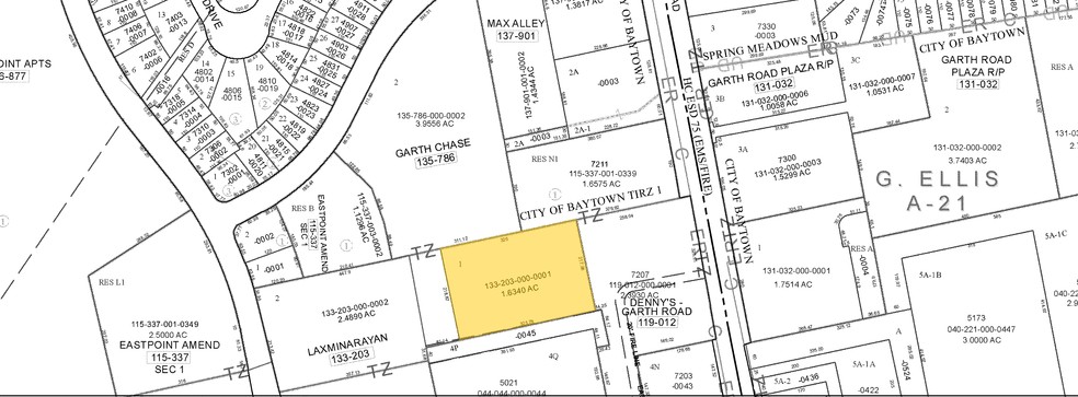 7209 Garth Rd, Baytown, TX à vendre - Plan cadastral - Image 2 de 20