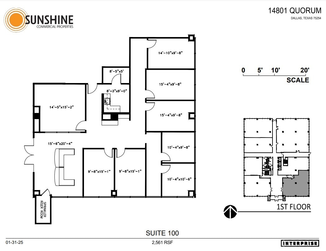 14801 Quorum Dr, Addison, TX for lease Floor Plan- Image 1 of 1