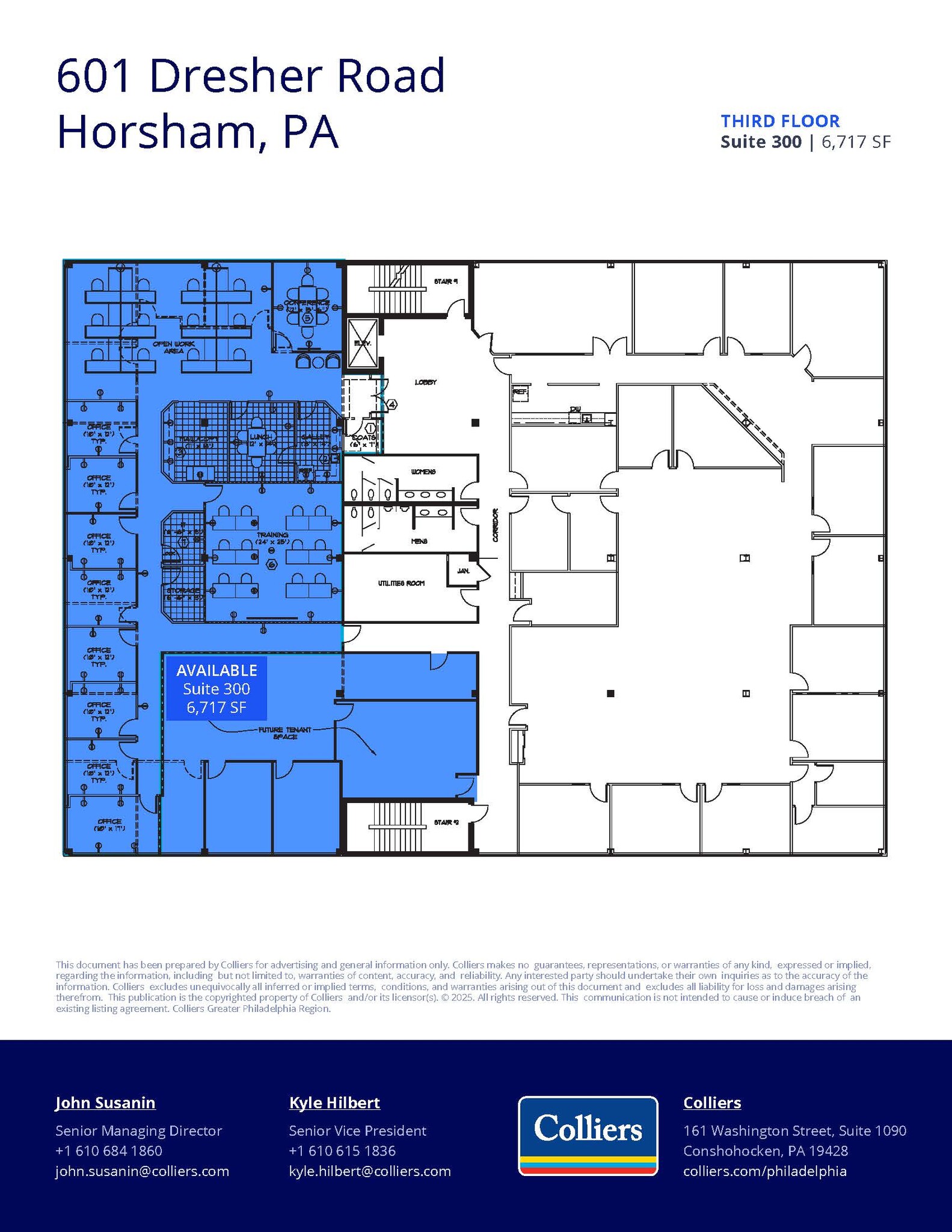 601 Dresher Rd, Horsham Township, PA for lease Floor Plan- Image 1 of 1