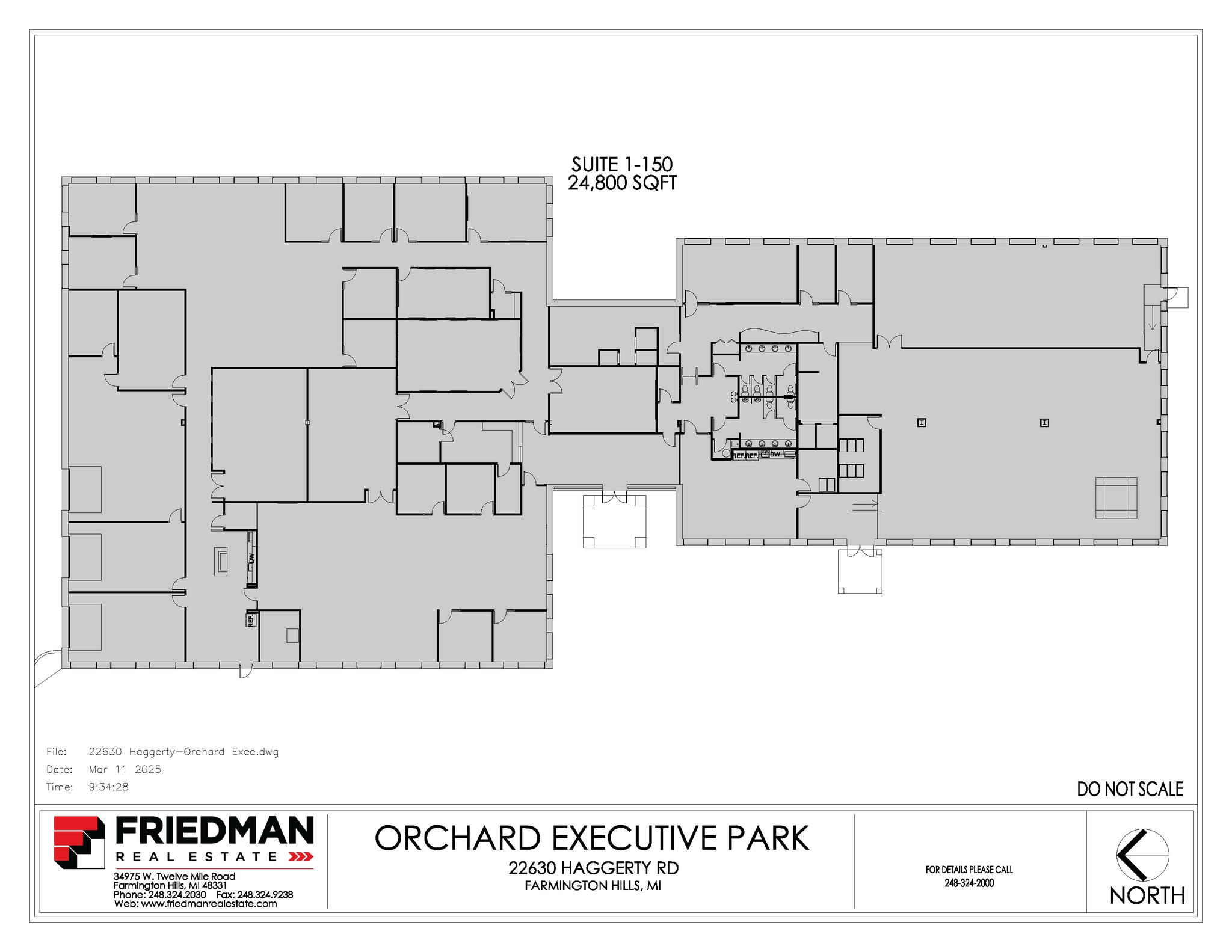 22630 Haggerty Rd, Farmington Hills, MI for lease Floor Plan- Image 1 of 1