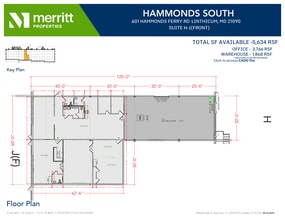 611 Hammonds Ferry Rd, Linthicum, MD à louer Plan d’étage- Image 1 de 1