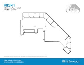 8601 Six Forks Rd, Raleigh, NC for lease Floor Plan- Image 1 of 3