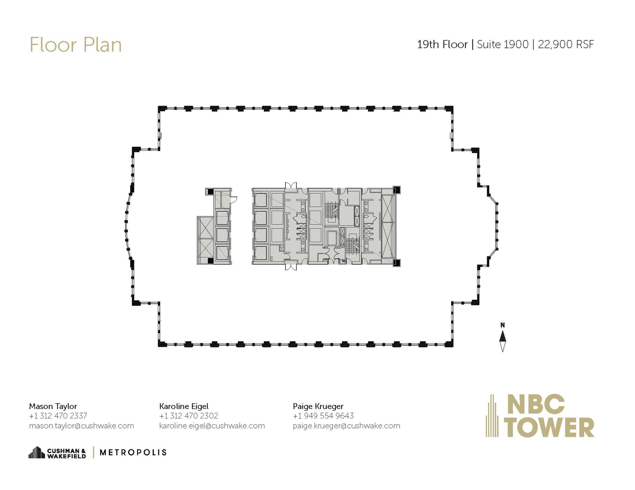 455 N Cityfront Plaza Dr, Chicago, IL for lease Floor Plan- Image 1 of 2