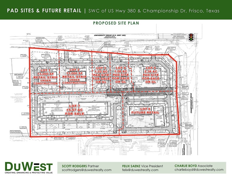 SWC of US Hwy 380 & Championship Dr, Frisco, TX for lease - Building Photo - Image 3 of 12