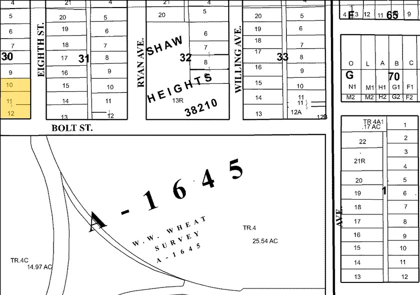 4040 8TH St, Fort Worth, TX à louer - Plan cadastral - Image 2 de 3