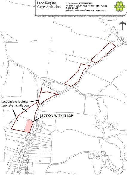 60 Gowerton Rd, Swansea for sale - Site Plan - Image 3 of 4