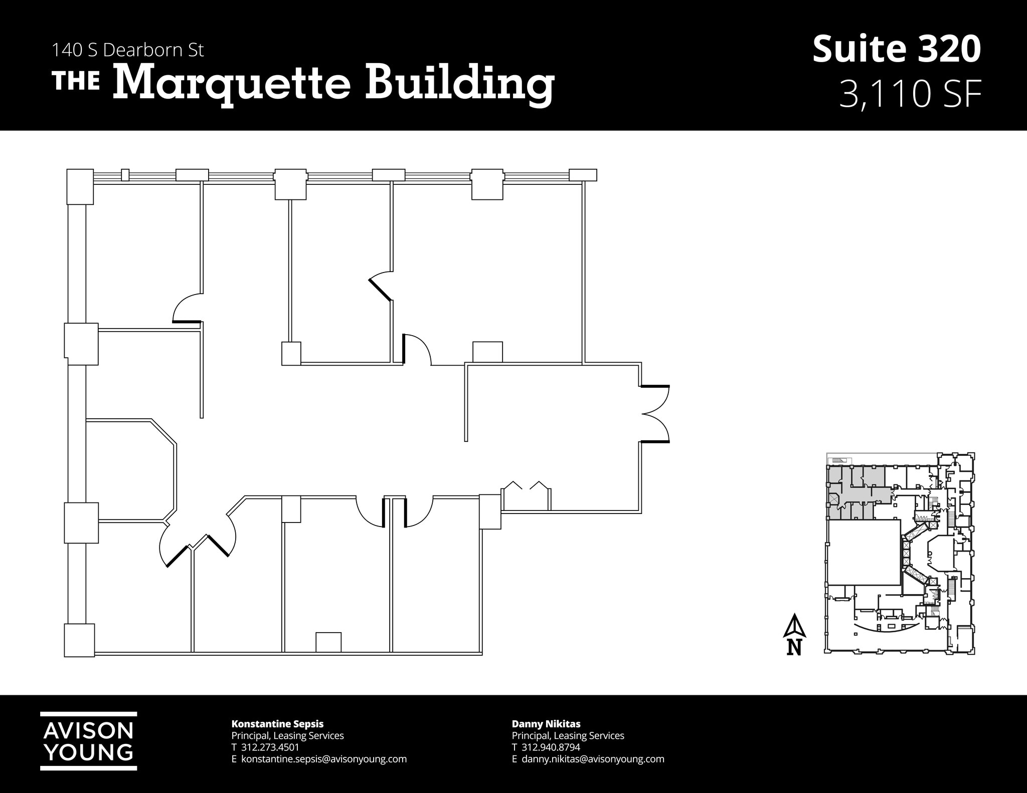 140 S Dearborn St, Chicago, IL for lease Site Plan- Image 1 of 2