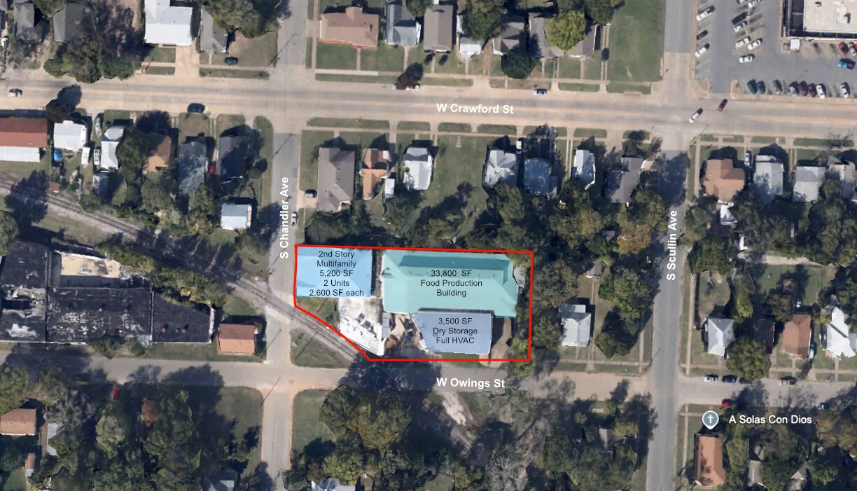 308 S Chandler Ave, Denison, TX à vendre Photo du bâtiment- Image 1 de 2