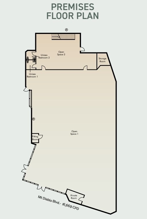 1630 Mt Diablo Blvd, Walnut Creek, CA for lease Floor Plan- Image 1 of 1
