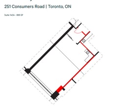 245 Consumers Rd, Toronto, ON à louer Plan d’étage- Image 1 de 1