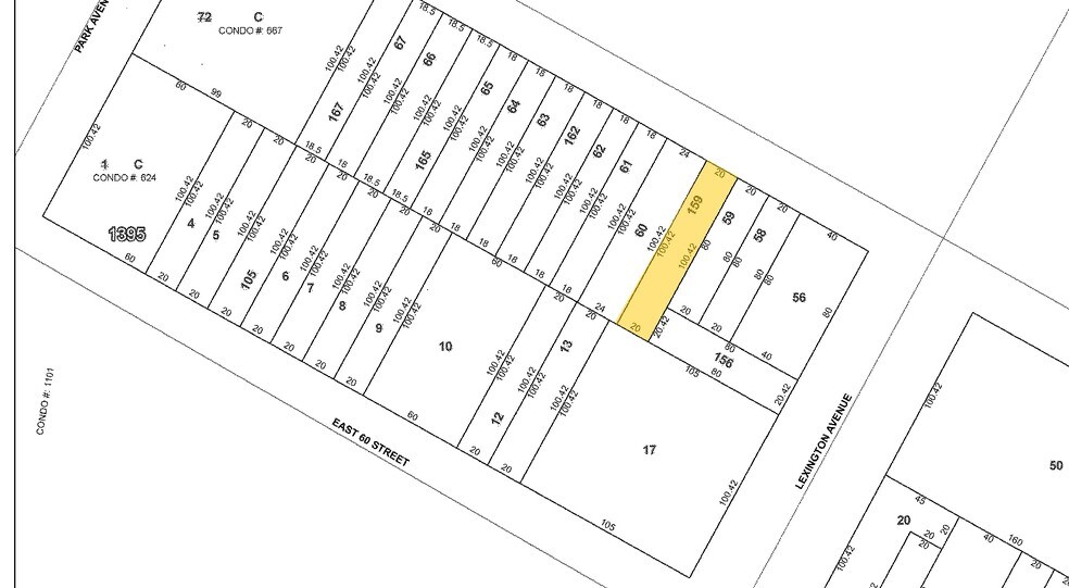 132 E 61st St, New York, NY à louer - Plan cadastral - Image 2 de 20