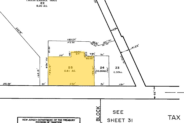 129-135 Route 45, Mannington, NJ à vendre - Plan cadastral - Image 1 de 1