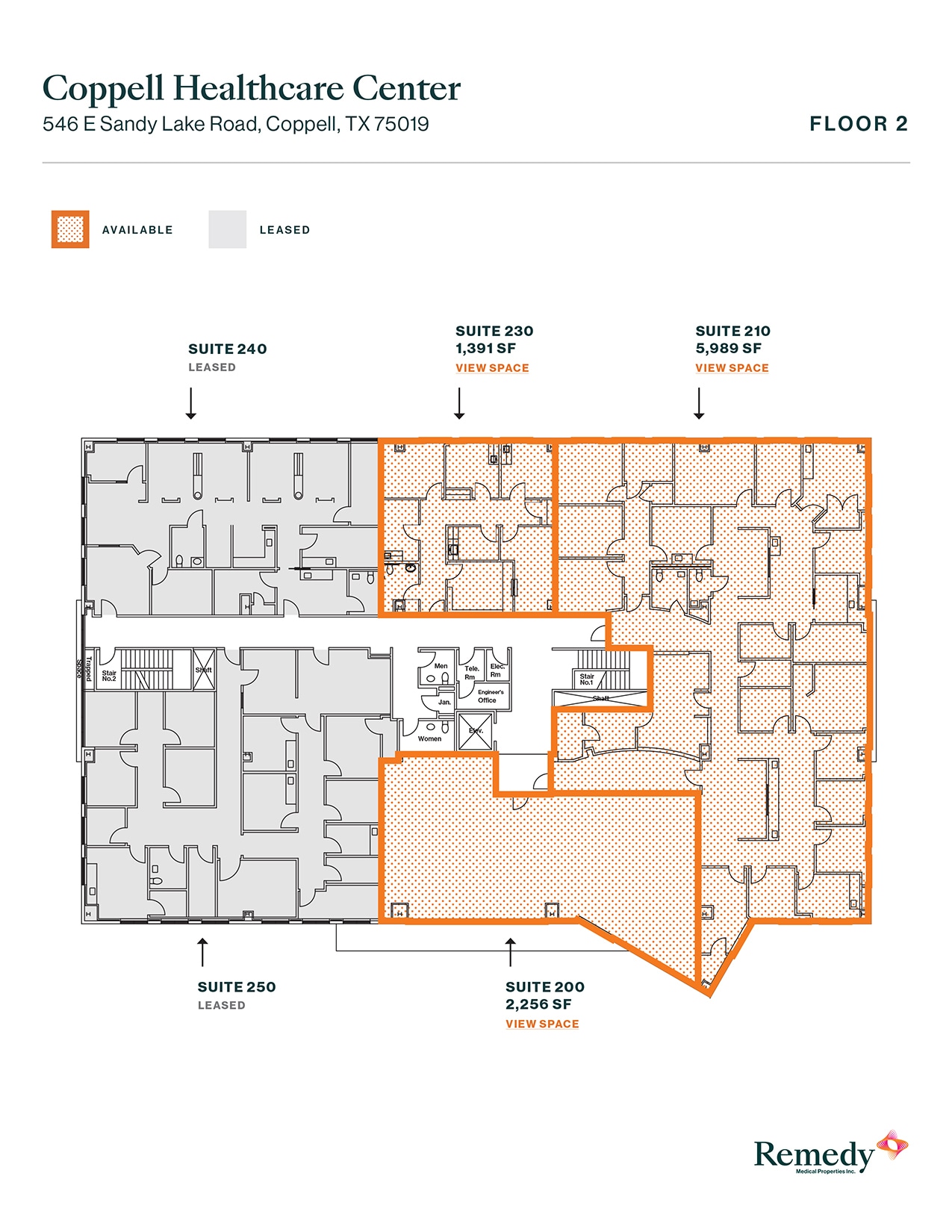 546 E Sandy Lake Rd, Coppell, TX à louer Plan d’étage- Image 1 de 1
