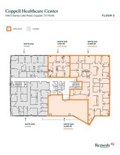 546 E Sandy Lake Rd, Coppell, TX à louer Plan d’étage- Image 1 de 1