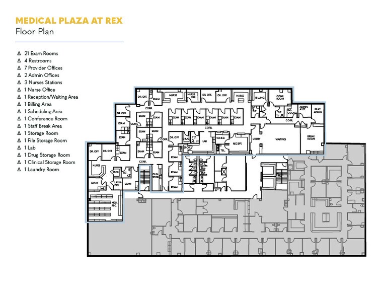 4414 Lake Boone Trl, Raleigh, NC à louer - Plan d’étage - Image 2 de 19
