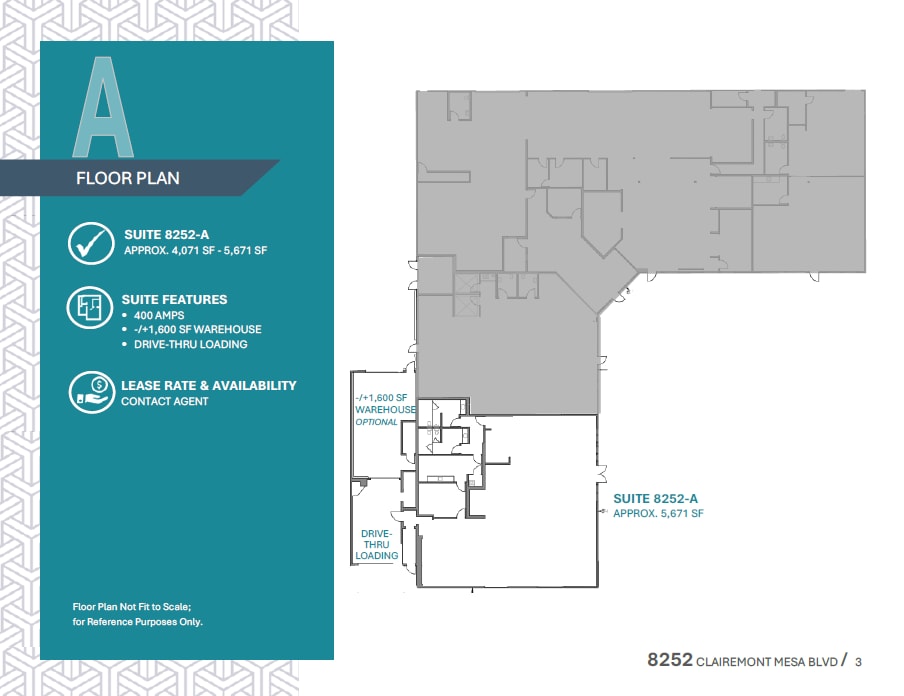8252-8280 Clairemont Mesa Blvd, San Diego, CA for lease Floor Plan- Image 1 of 1