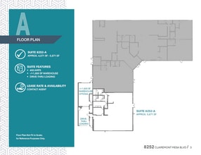 8252-8280 Clairemont Mesa Blvd, San Diego, CA for lease Floor Plan- Image 1 of 1