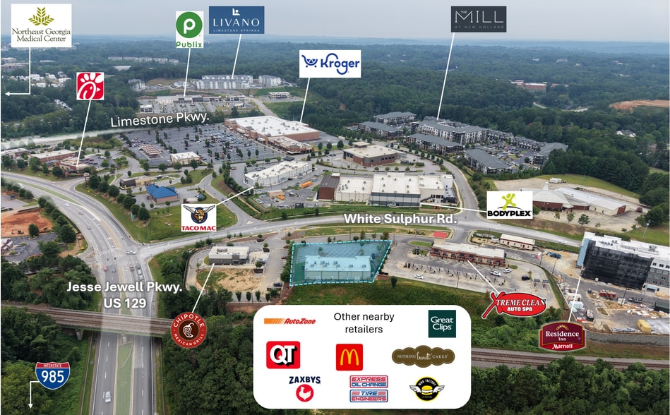 610 White Sulphur Rd, Gainesville, GA for sale - Aerial - Image 2 of 3