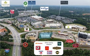 610 White Sulphur Rd, Gainesville, GA - Aerial map view - Image1