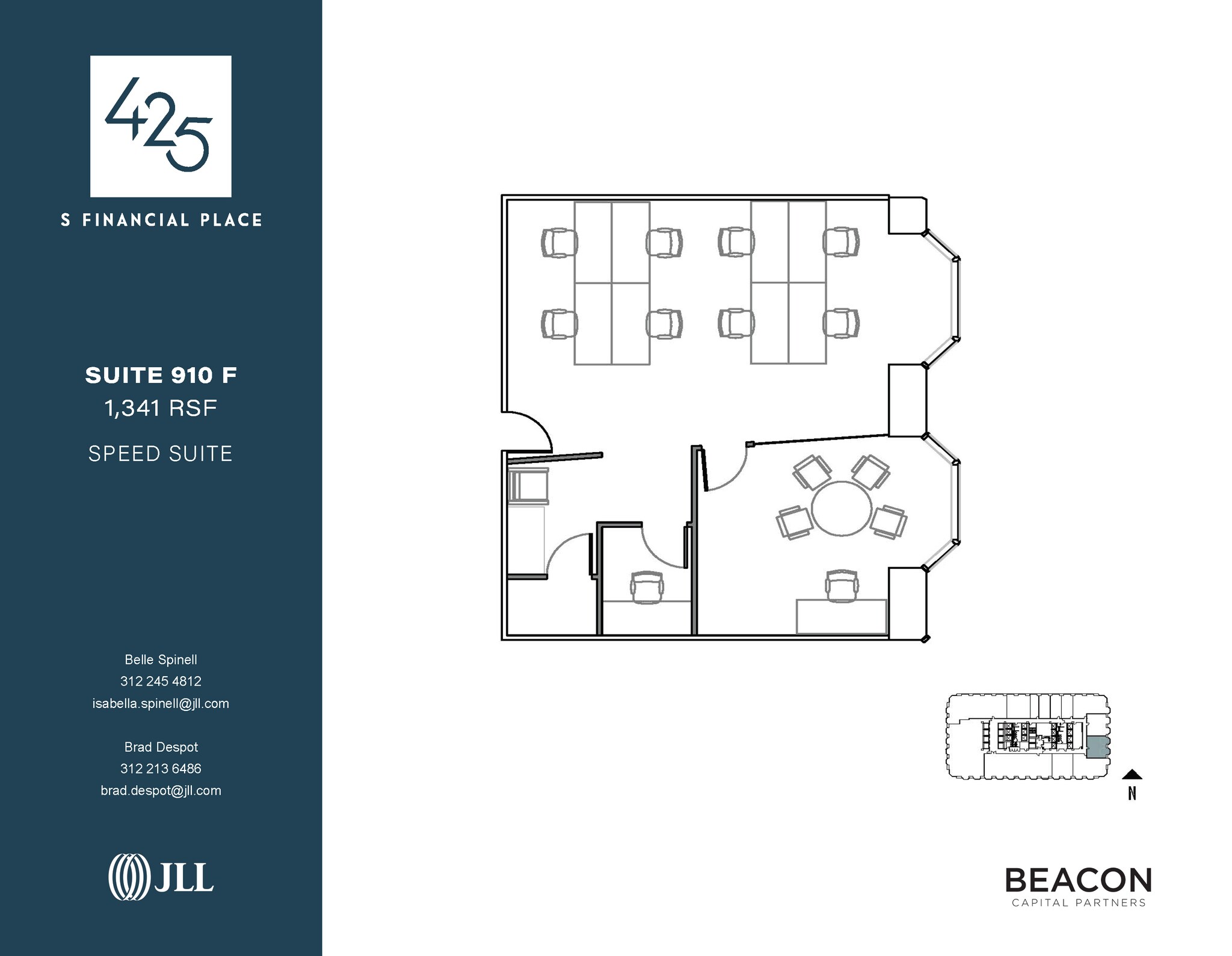 425 S Financial Pl, Chicago, IL for lease Floor Plan- Image 1 of 5