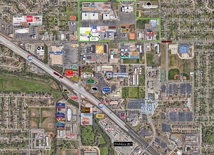 SE 15th St & S Sooner Rd, Oklahoma City, OK for lease - Aerial - Image 1 of 2