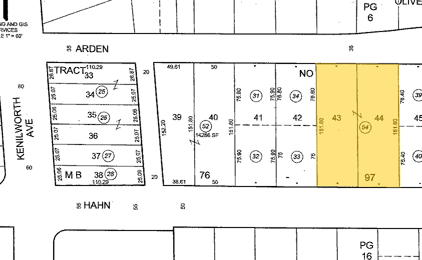 529 Hahn Ave, Glendale, CA for lease - Plat Map - Image 3 of 8