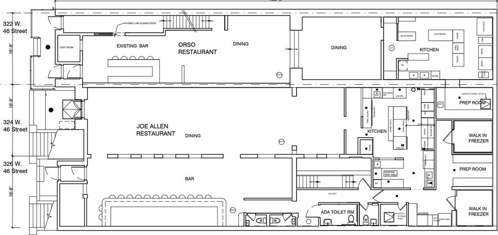 322-324-326 West 46th Street portfolio of 3 properties for sale on LoopNet.ca - Floor Plan - Image 2 of 10