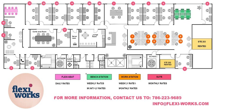 2100 Coral Way, Miami, FL à louer - Plan d’étage - Image 3 de 9