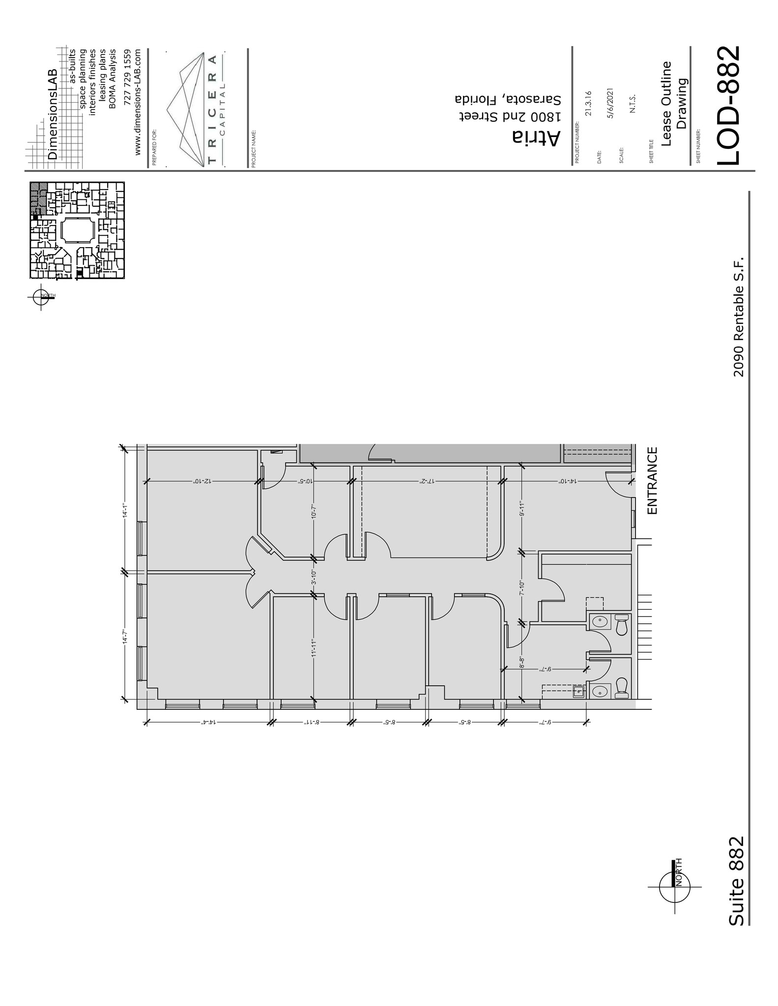 1800 2nd St, Sarasota, FL for lease Site Plan- Image 1 of 2