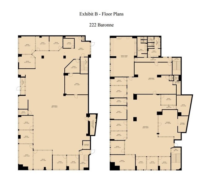 222 Baronne St, New Orleans, LA à louer - Plan d’étage - Image 2 de 2