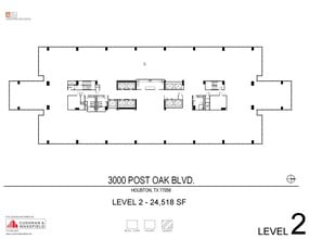 3000 Post Oak Blvd, Houston, TX for lease Floor Plan- Image 1 of 1
