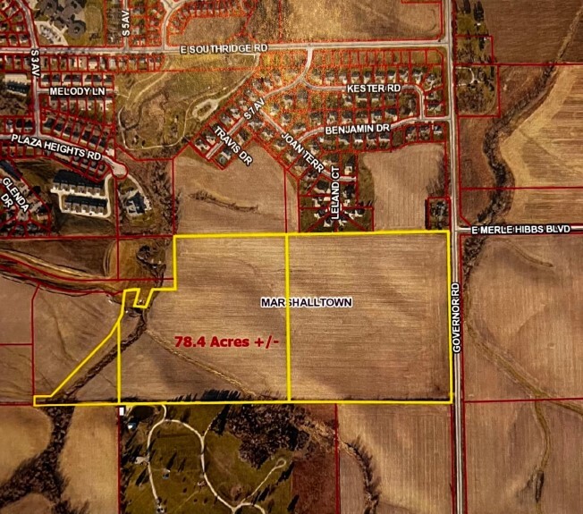 Governor Rd, Marshalltown, IA à vendre - Plan cadastral - Image 1 de 8