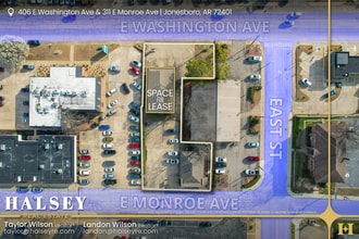 311 E Monroe Ave, Jonesboro, AR - Aerial  map view
