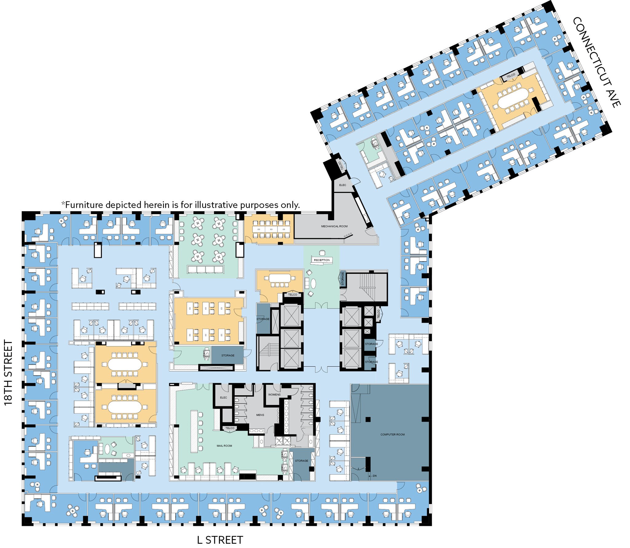 1120 Connecticut Ave NW, Washington, DC for lease Floor Plan- Image 1 of 1